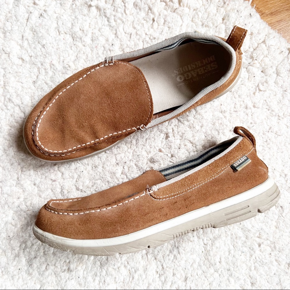 Sebago Coastal Slip On Mens Daring Light Brown Loafer Shoes Size 10.5